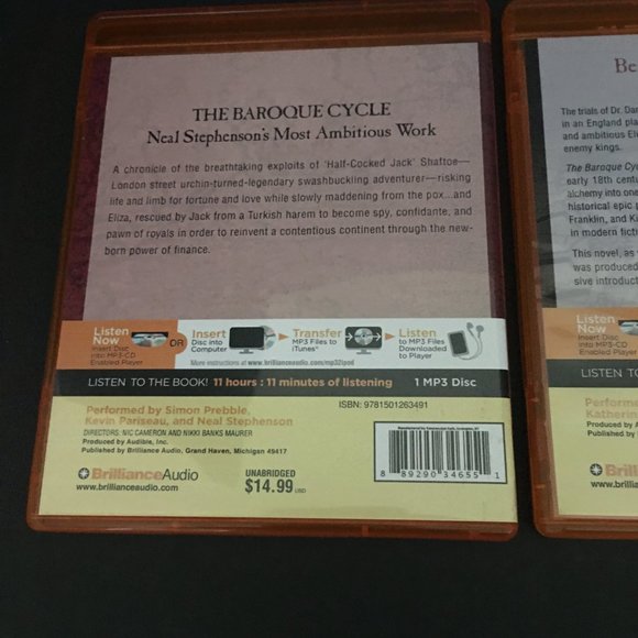 Neal Stephenson Audiobooks, Set of 3 - Picture 9 of 11